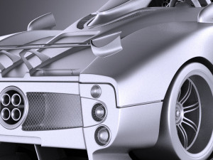 Pagani Zonda Cinque Roadster 2011 vray 3D-Modell