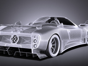 Pagani Zonda Cinque Roadster 2011 vray 3D-Modell