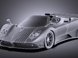 Pagani Zonda Cinque Roadster 2011 vray 3D-Modell
