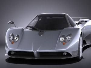 Pagani Zonda F 2010 vray 3D 모델