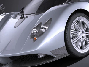 Pagani Zonda F 2010 vray 3D Model