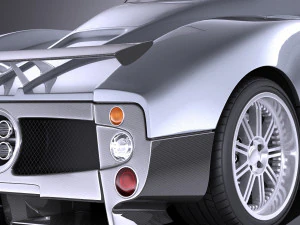 Pagani Zonda F 2010 vray 3D Model
