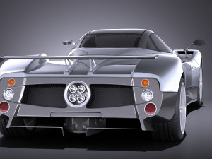 Pagani Zonda F 2010 vray 3D 모델