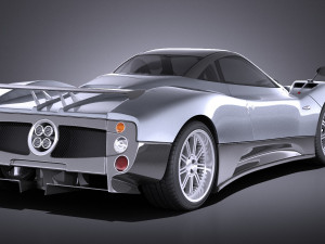 Pagani Zonda F 2010 vray 3D 모델