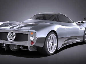 Pagani Zonda F 2010 vray 3D Model