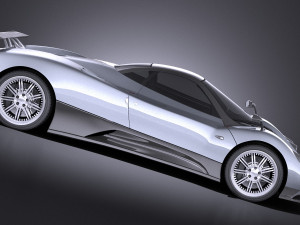 Pagani Zonda F 2010 vray 3D 모델