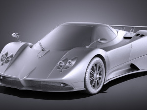 Pagani Zonda F 2010 vray 3D 모델