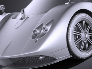 Pagani Zonda F 2010 vray 3D 모델