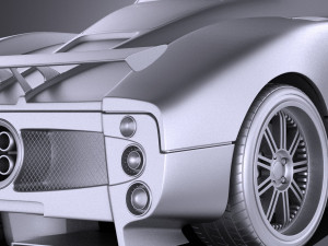 Pagani Zonda F 2010 vray 3D 모델