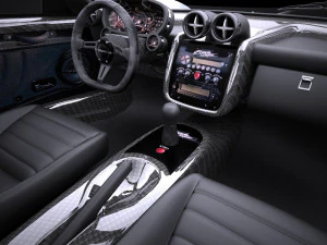 Pagani Zonda F 2010 vray 3D Model