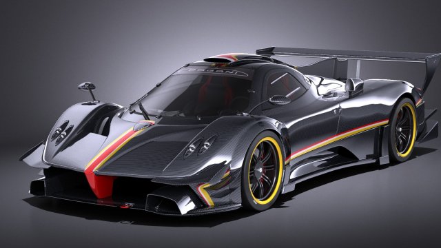 Pagani Zonda Revolucion 2013 vray Modèle 3D .c4d .max .obj .3ds .fbx .stl .blend