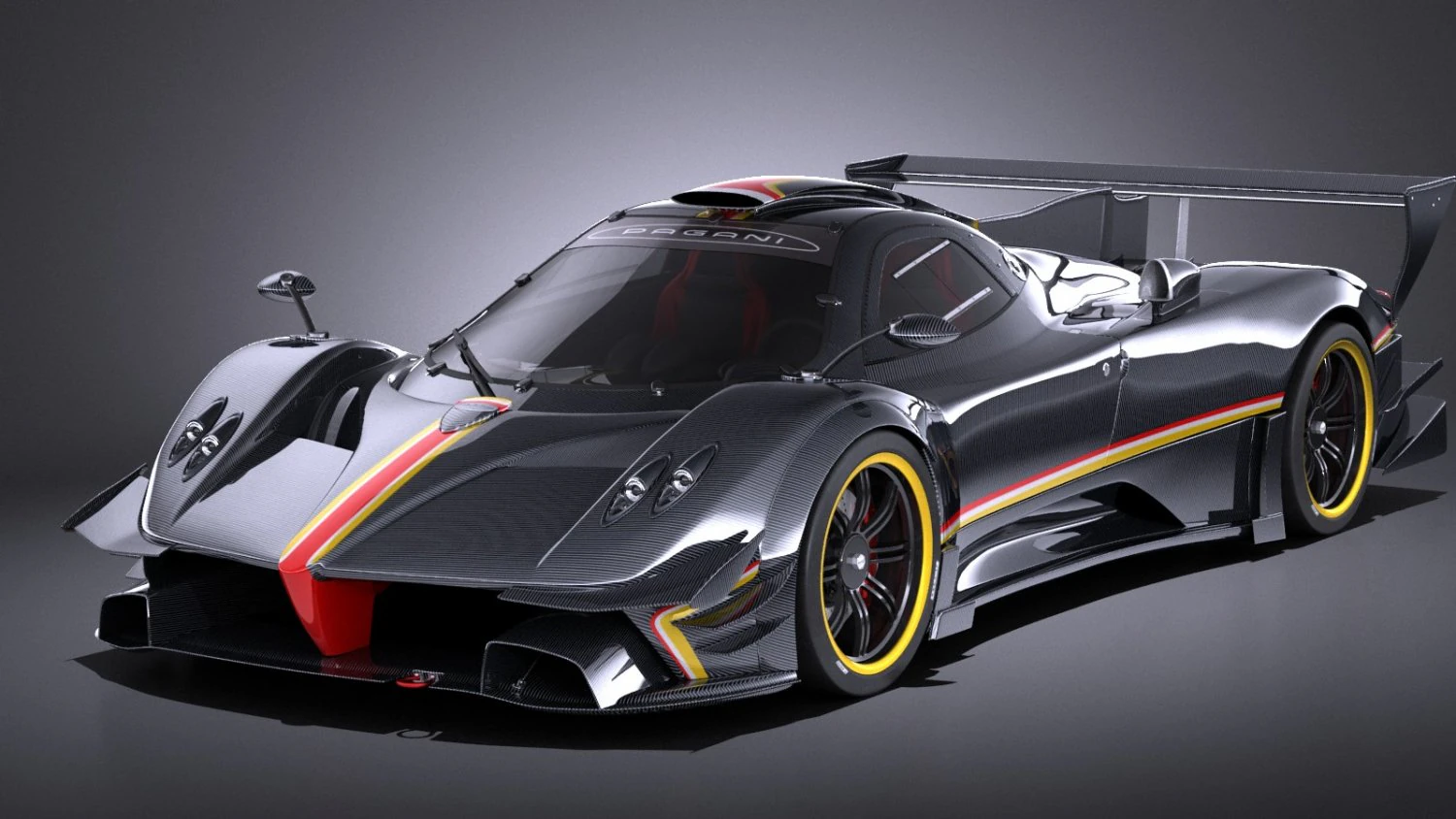 Pagani Zonda Revolucion 2013 vray 3D Model .c4d .max .obj .3ds .fbx .stl .blend 