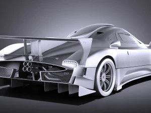 Pagani Zonda Revolucion 2013 vray 3D Model