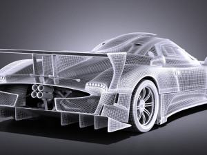 Pagani Zonda Revolucion 2013 vray Modèle 3D