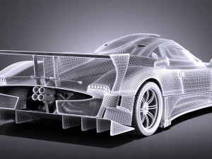 Pagani Zonda Revolucion 2013 vray 3D Model