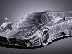 Pagani Zonda Revolucion 2013 vray Modèle 3D