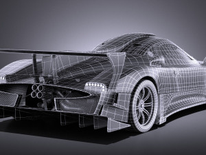 Pagani Zonda Revolucion 2013 vray Modèle 3D