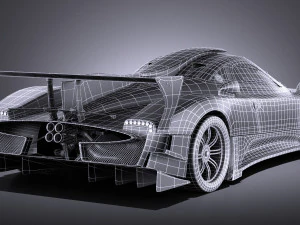 Pagani Zonda Revolucion 2013 vray 3D Model