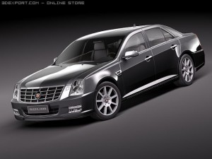 Cadillac SLS 2010 3D Model