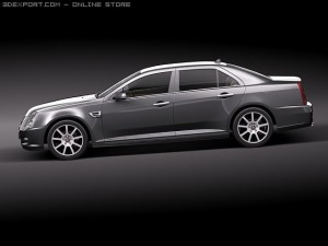 Cadillac SLS 2010 3D Model