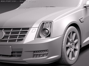Cadillac SLS 2010 3D Model