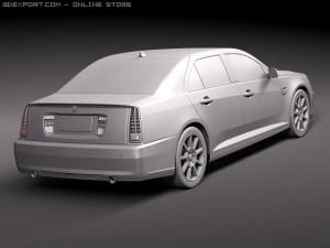 Cadillac SLS 2010 3D Model