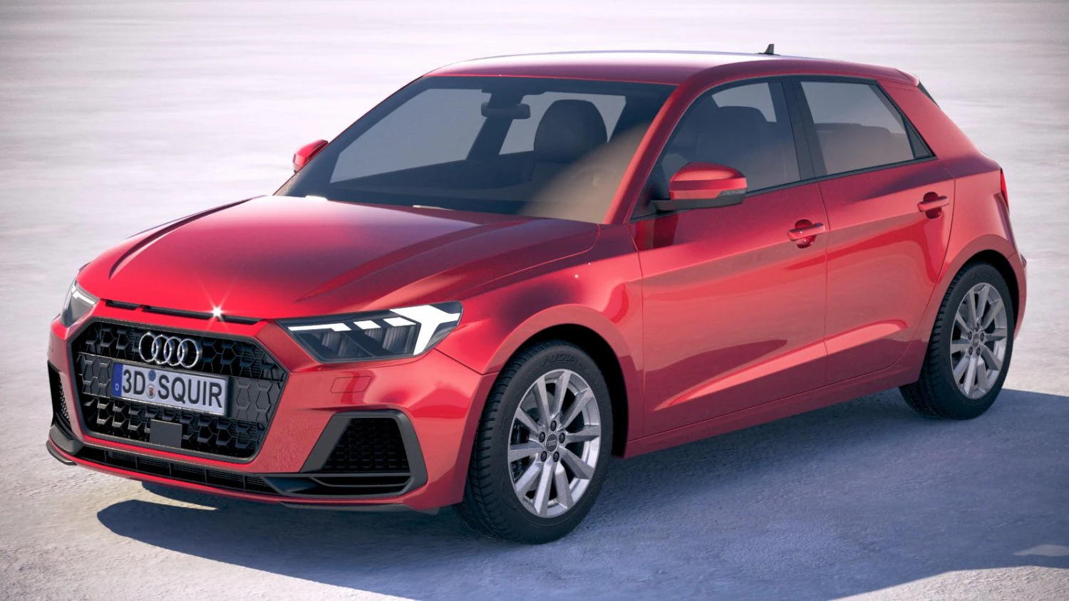 Audi A1 2019 3D Model .c4d .max .obj .3ds .fbx .stl .blend