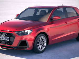 Audi A1 2019 3D Model
