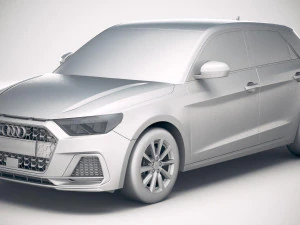 Audi A1 2019 3D Model