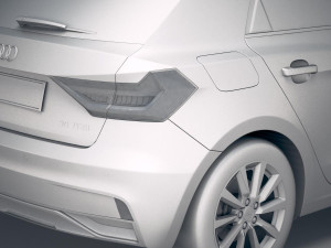 Audi A1 2019 3D Model