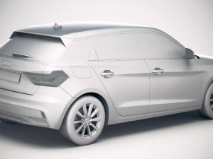 Audi A1 2019 3D Model
