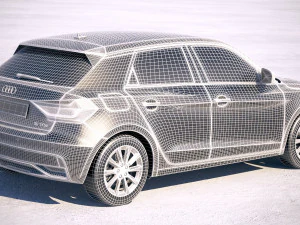 Audi A1 2019 3D Model