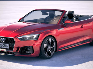 Audi RS5 Cabriolet 2019 3D Model