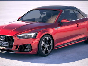 Audi RS5 Cabriolet 2019 3D Model