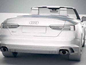 Audi RS5 Cabriolet 2019 3D Model