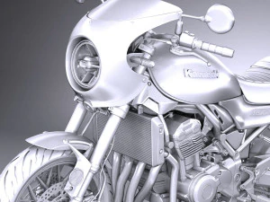 Kawasaki Z900RS 2019 3D Model