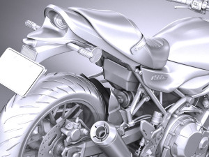 Kawasaki Z900RS 2019 3D मॉडल