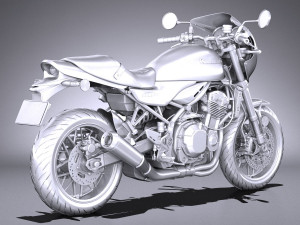 Kawasaki Z900RS 2019 3D मॉडल