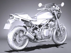 Kawasaki Z900RS 2019 3D Model