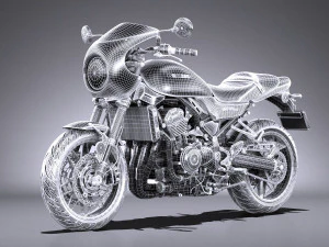 Kawasaki Z900RS 2019 3D Model