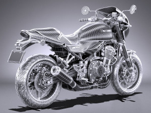 Kawasaki Z900RS 2019 3D मॉडल