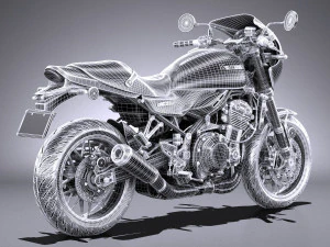 Kawasaki Z900RS 2019 3D Model