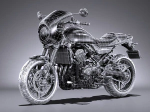 Kawasaki Z900RS 2019 3D Model