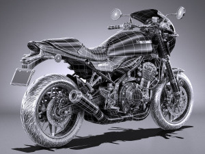 Kawasaki Z900RS 2019 3D मॉडल