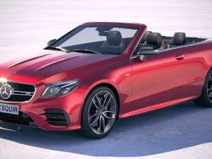 メルセデス・ベンツ E53 AMG カブリオ 2019 3Dモデル