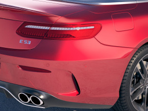 Mercedes-Benz E53 AMG Cabrio 2019 Modelo 3D