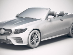 Mercedes-Benz E53 AMG Cabrio 2019 Modelo 3D