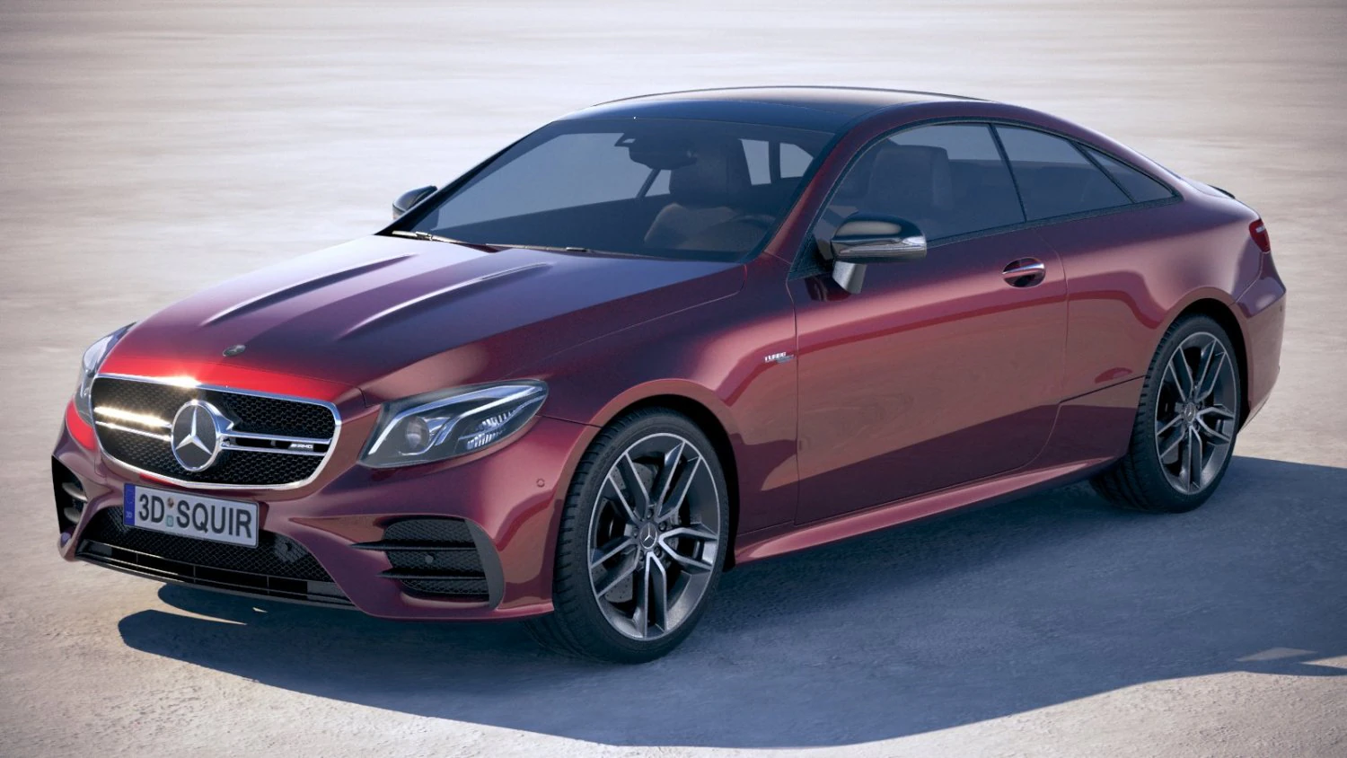 Mercedes-Benz E53 AMG Coupe 2019 3D Model .c4d .max .obj .3ds .fbx .stl .blend 