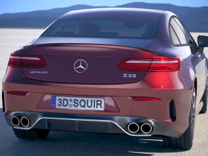 Mercedes-Benz E53 AMG Coupe 2019 3D Model