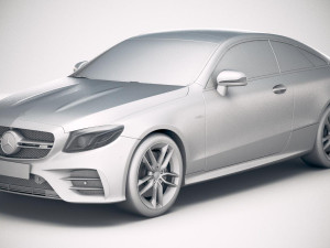 Mercedes-Benz E53 AMG Coupe 2019 3D Model